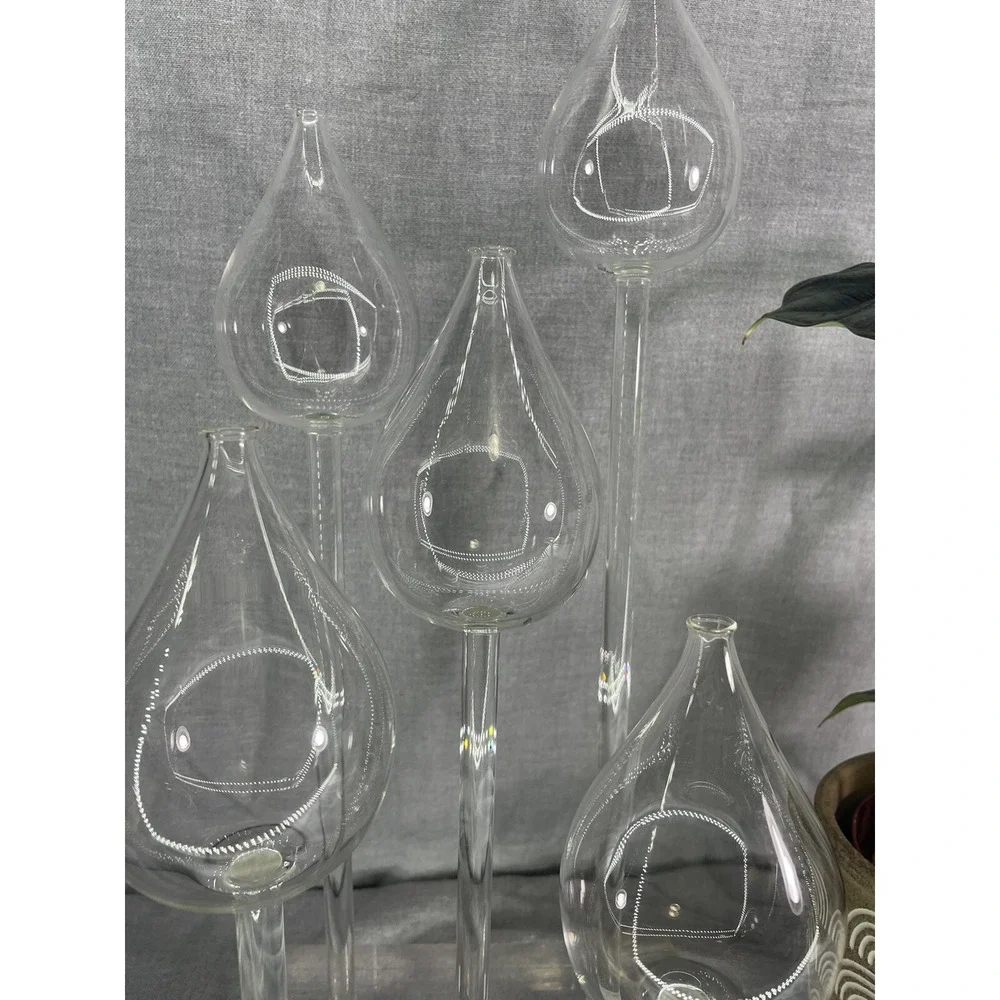 Rare 1960 Vintage‎ Belag MCM hand blown glass oil lamp Luci base 5 stems & wicks